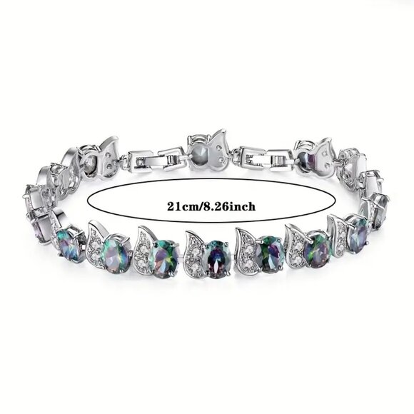 Pink CZ Bracelet - Picture 2 of 2